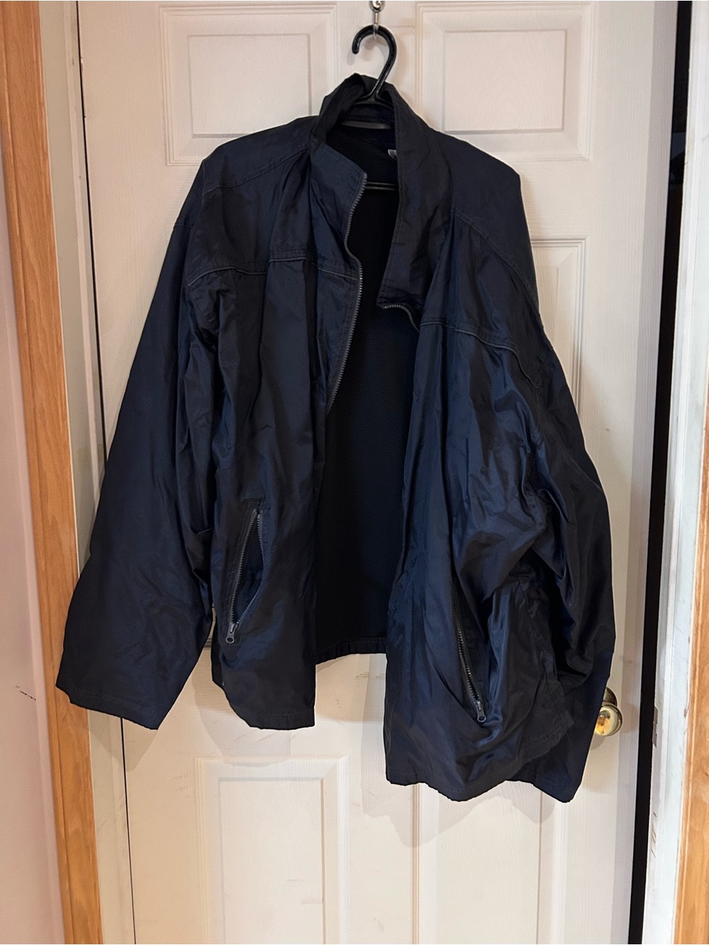 McCarthy Unisex Dark Blue Lined Windbreaker Jacket Size 3XL